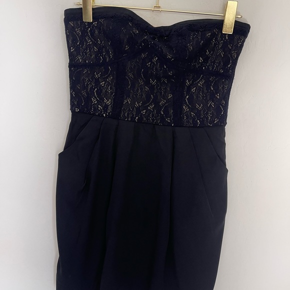SANDRO Strapless Lace Dress Size 2 - Picture 1 of 6